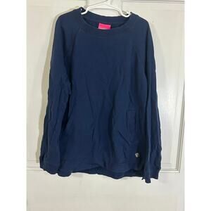 Lilly Pulitzer Girls Top Size 12-14 Navy Blue